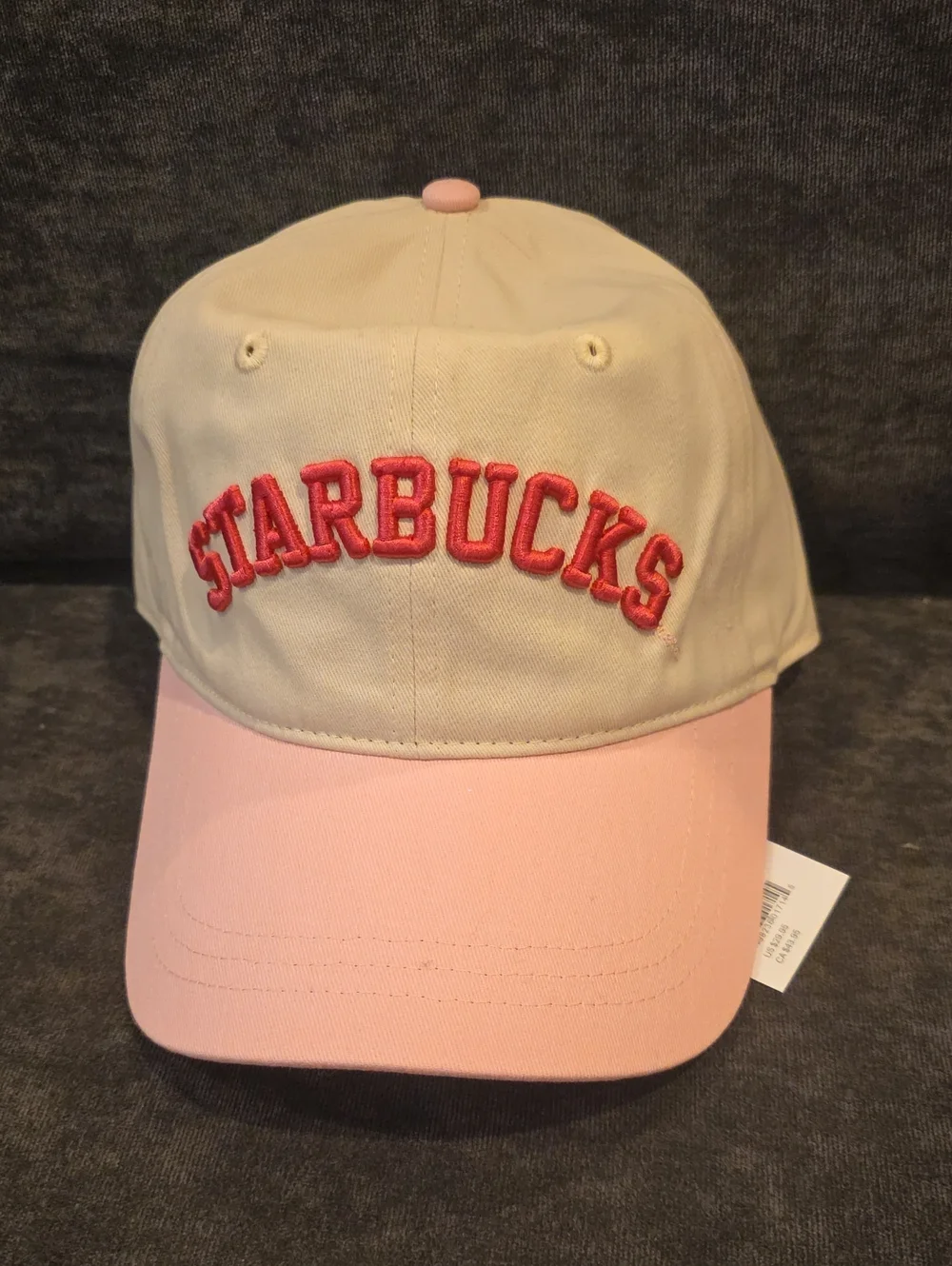 Starbucks Pink Hat & Pink Claw Clips